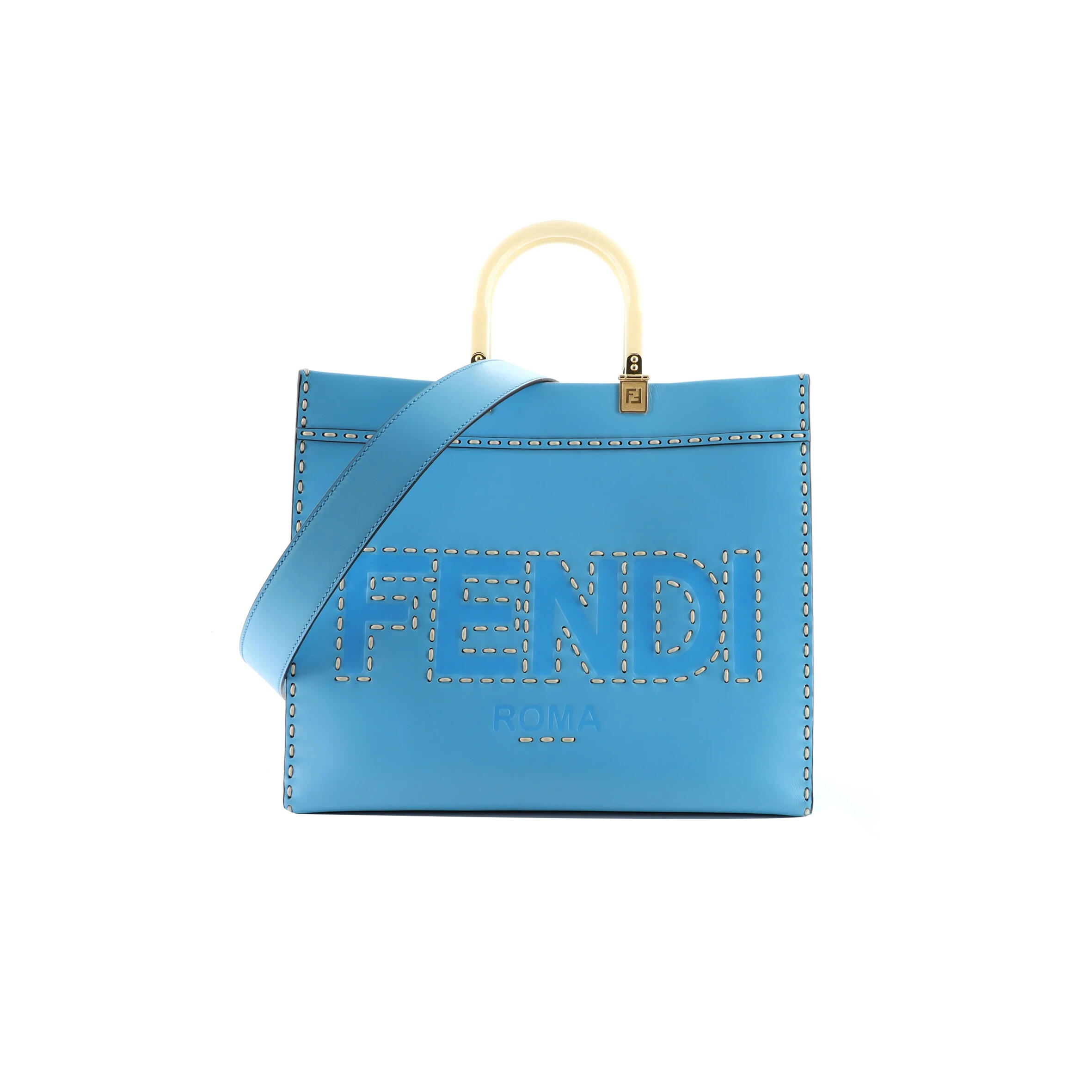 F**di sunshine shopper tote leather medium 8bh386afl5 (36*30*15cm)